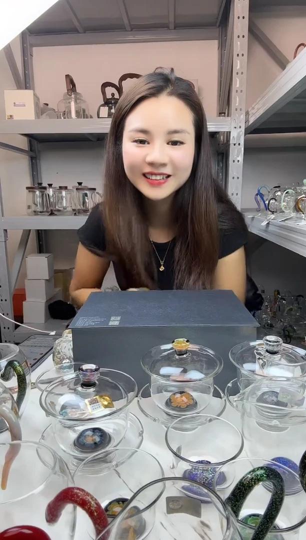 手工艺品玻璃禾器 墨绿色怡然公道杯言卿壶清禾杯