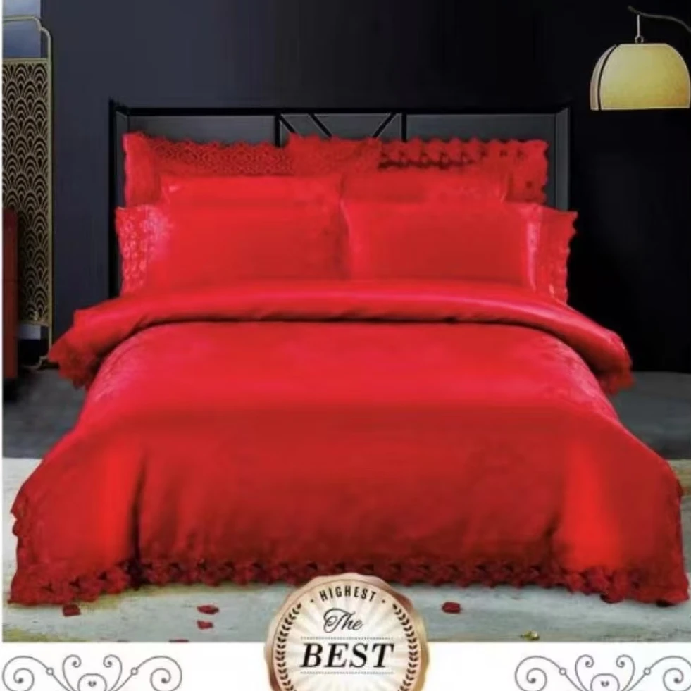 【高货清仓】奢华提花锦绣浮雕纯棉四件套-花语依恋