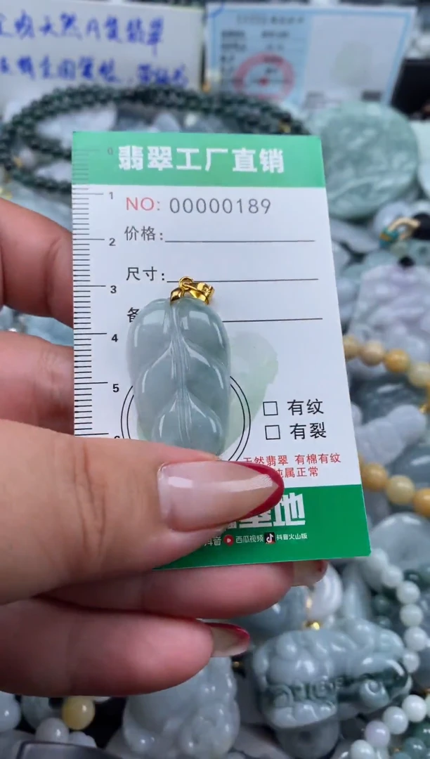翡翠未镶嵌颈饰天然A货翡翠0189