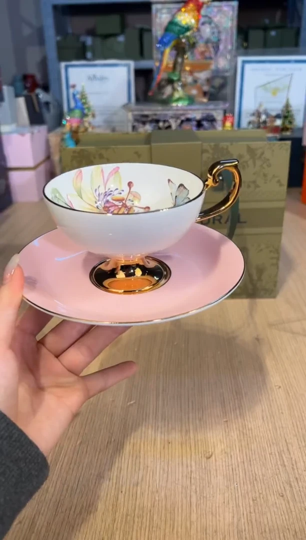 【闪购商品】杯204丽思粉釉杯碟