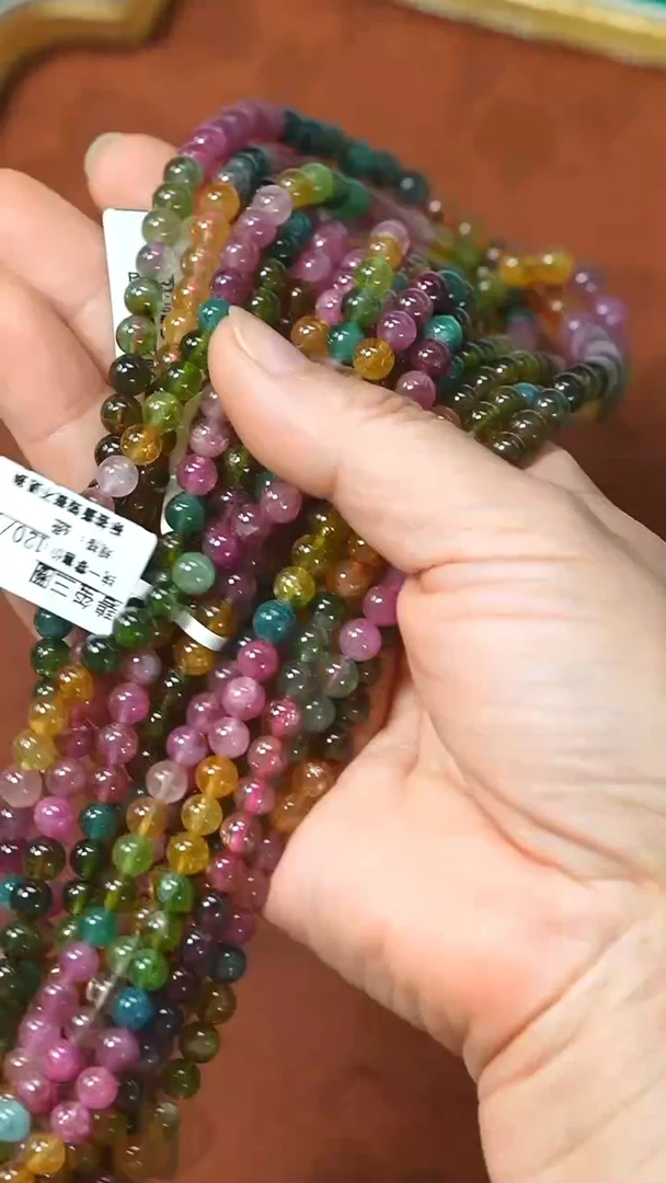 颈饰未镶嵌碧玺多圈手串多样性拍一发一