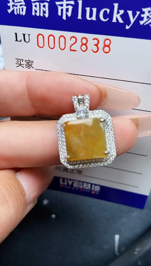 【闪购商品】翡翠颈饰银S925镶嵌2838