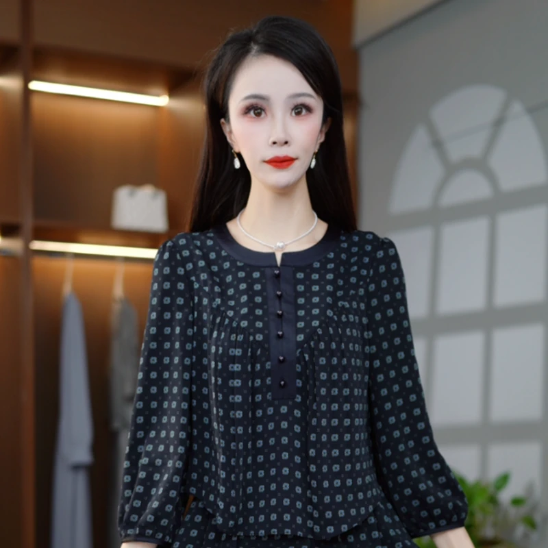 2025新款时尚休闲百搭唯美连衣裙M-4XL