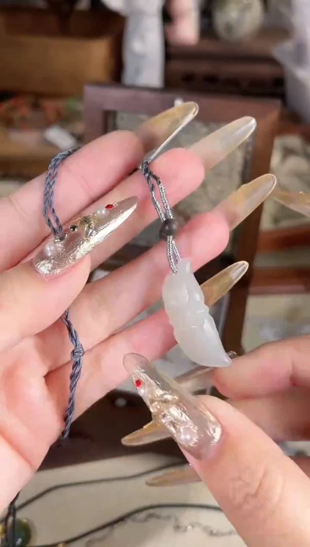 项链未镶嵌和田玉多样性发其一孤品默认微瑕