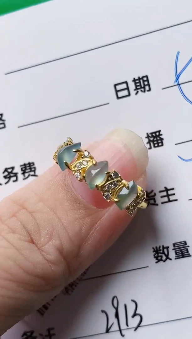 颈饰银S925镶嵌翡翠2913