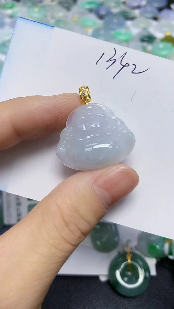 颈饰未镶嵌翡翠天然缅甸翡翠A货翡翠百元以上9元证书费自理