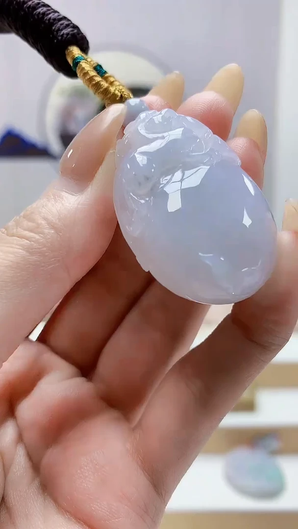 未镶嵌定制翡翠4852MM-毛货挂件69