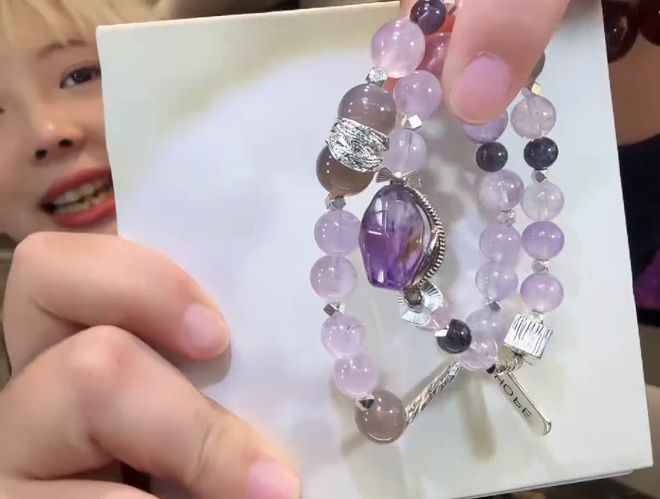 未镶嵌手链水晶黑糖kiki