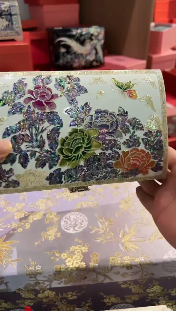 按扣扇贝底·微瑕·弘贝雅螺钿漆器文化馆