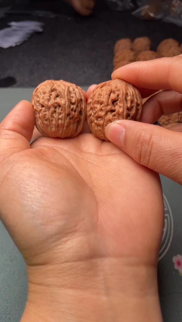 把件文玩核桃w114   莲花 35尺