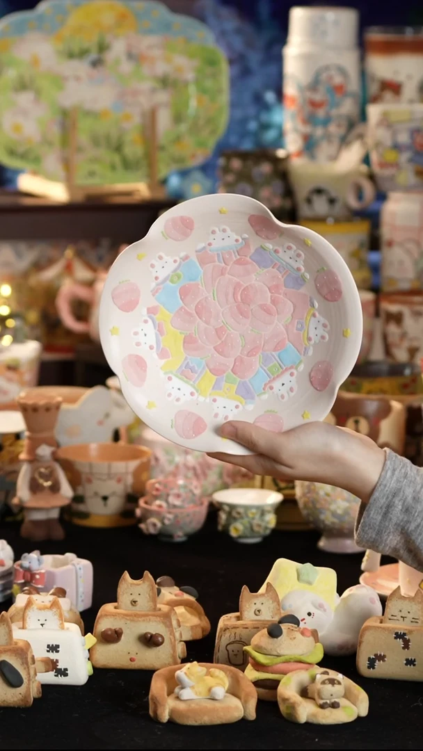 其他陶景德镇釉下彩手绘设计师款陶瓷微瑕no退no换