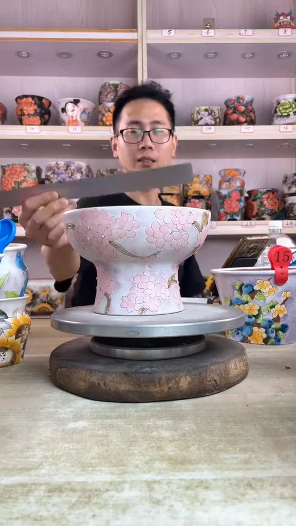 摆件113陶花岛多肉陶瓷花盆罐——微瑕