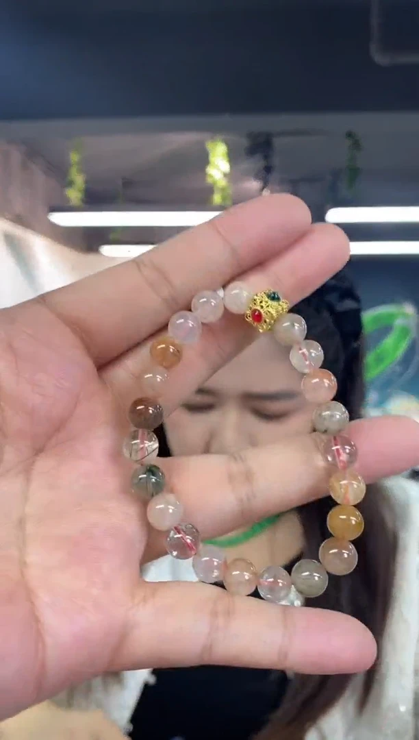 水晶手链未镶嵌多样性发其一颜色微差