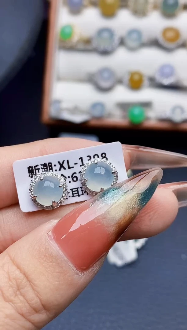 银S925镶嵌戒指翡翠0310