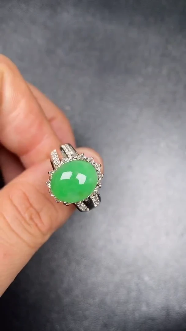 未镶嵌戒指翡翠2970铜托