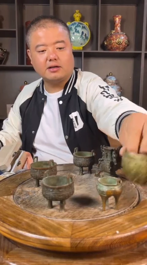 摆件景德镇陶瓷青花摆件36