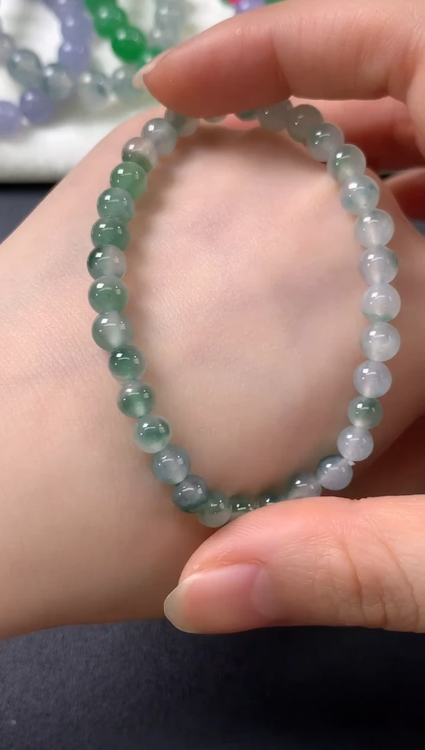 未镶嵌手串翡翠D465|3980