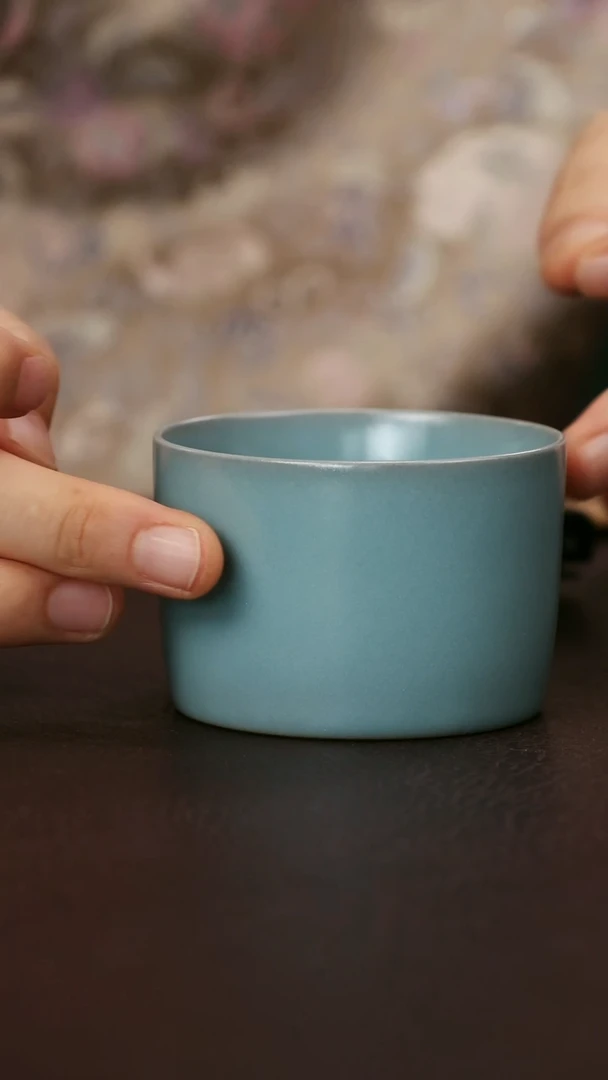 其他天蓝釉扳指杯86