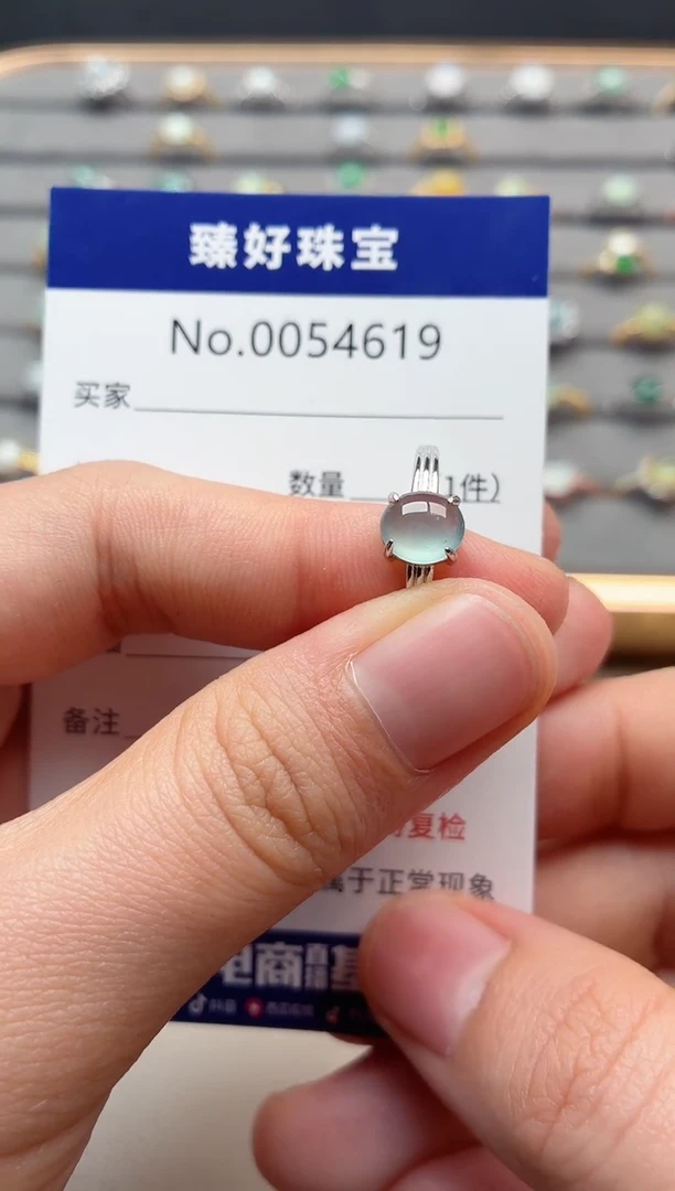 银S925镶嵌戒指翡翠李***友1