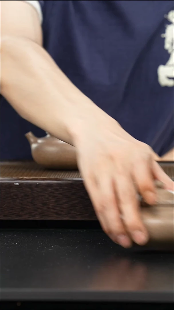 紫砂茶宠全手工微微瑕-27（五彩段容天）