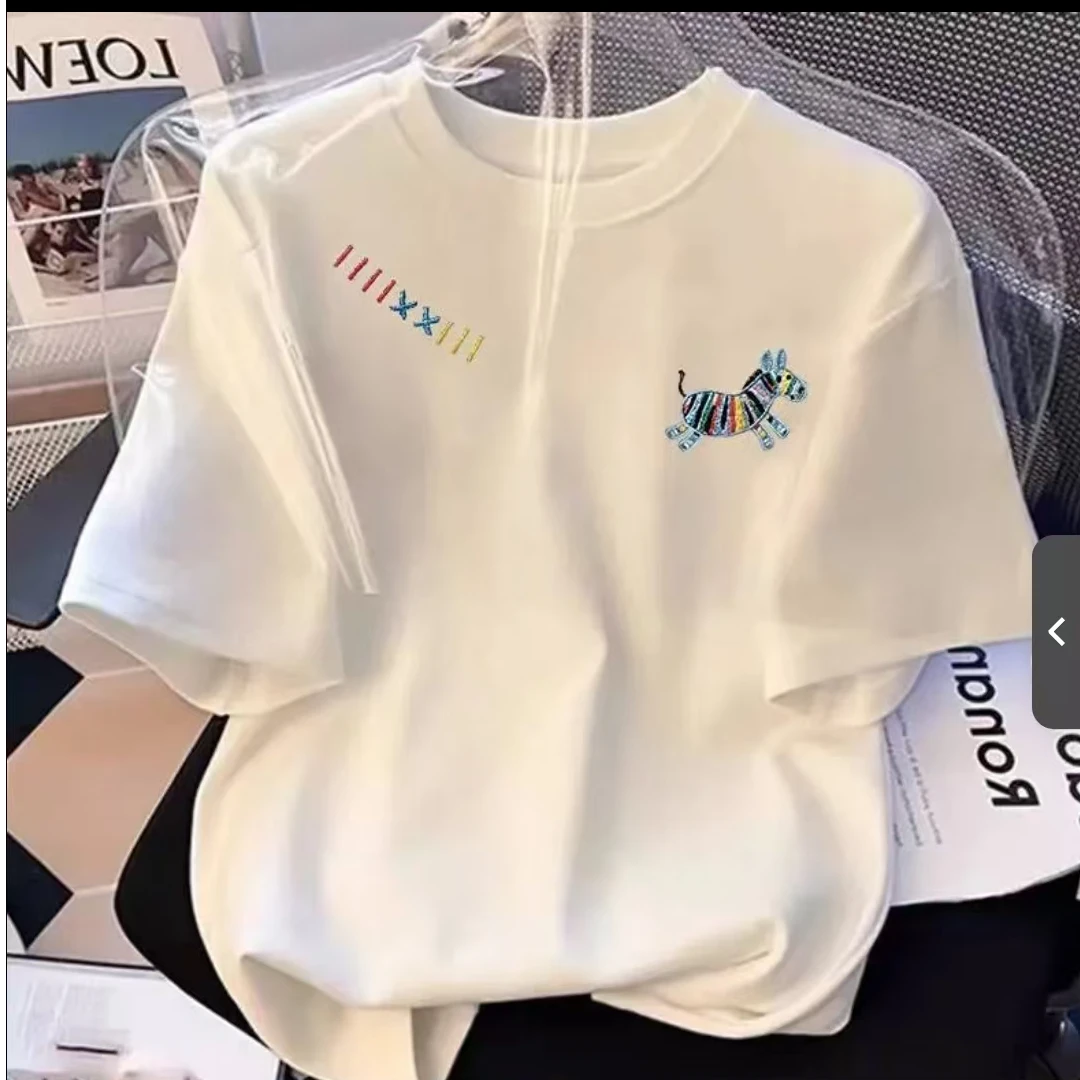 【宠粉福利】W上新女款时尚印花休闲百搭夏季潮流春夏t恤圆领显瘦短