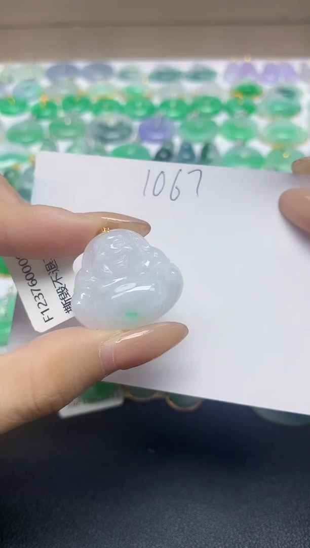 颈饰未镶嵌翡翠天然缅甸翡翠A货翡翠百元以上9元证书费自理