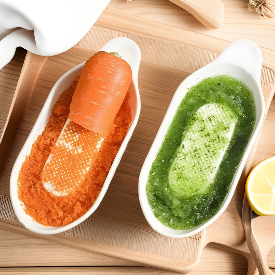 手工陶瓷磨姜泥磨蒜神器可制蒜泥姜蓉的手动研磨盘器碗擦姜末汁压