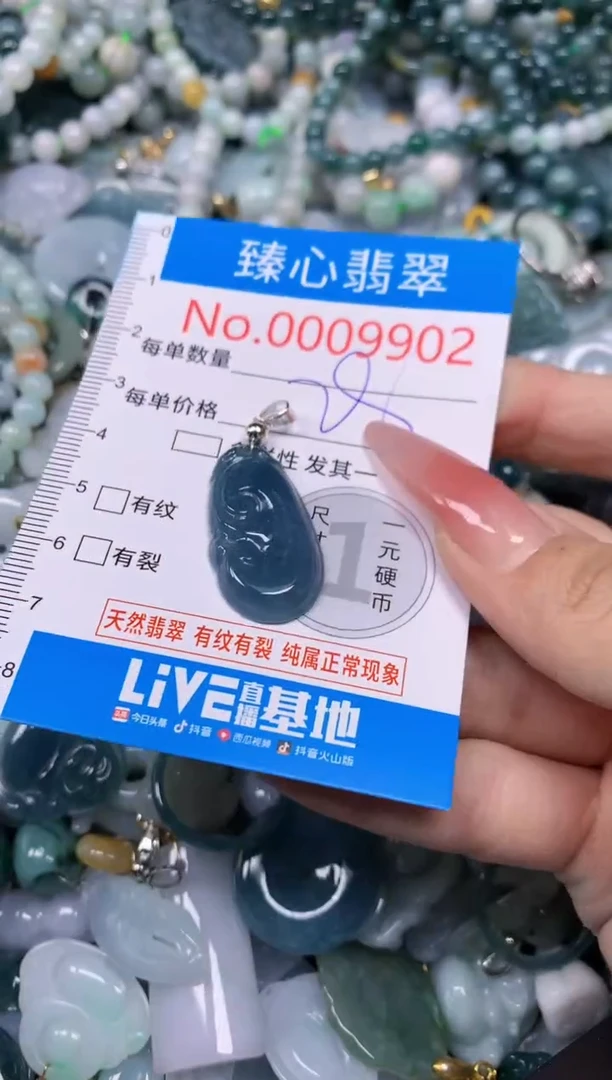 【闪购商品】翡翠颈饰未镶嵌含绳0009902