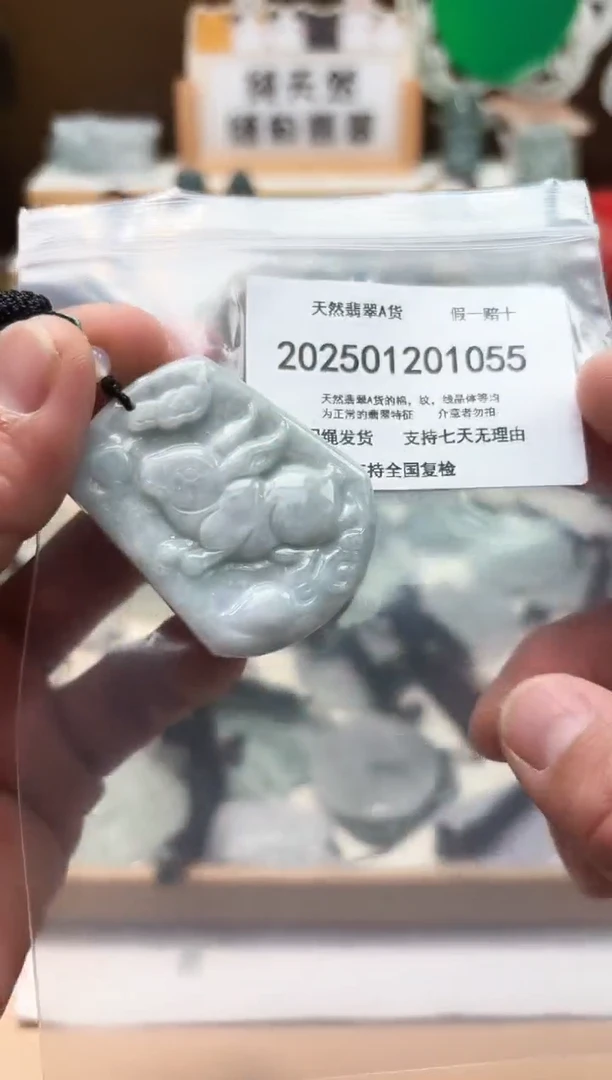 颈饰未镶嵌翡翠天然翡翠A货1211