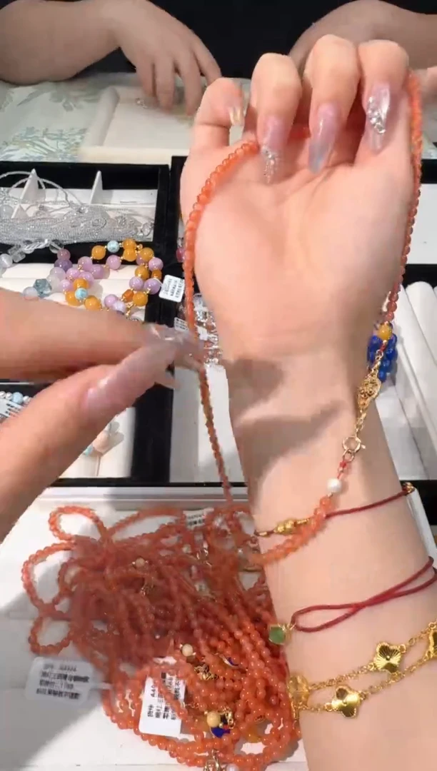 手链未镶嵌南红玛瑙N037南红青金镶嵌项链