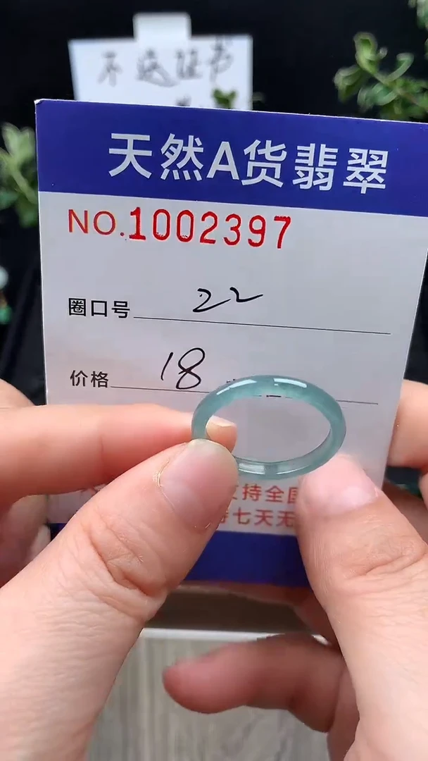 未镶嵌戒指翡翠22#