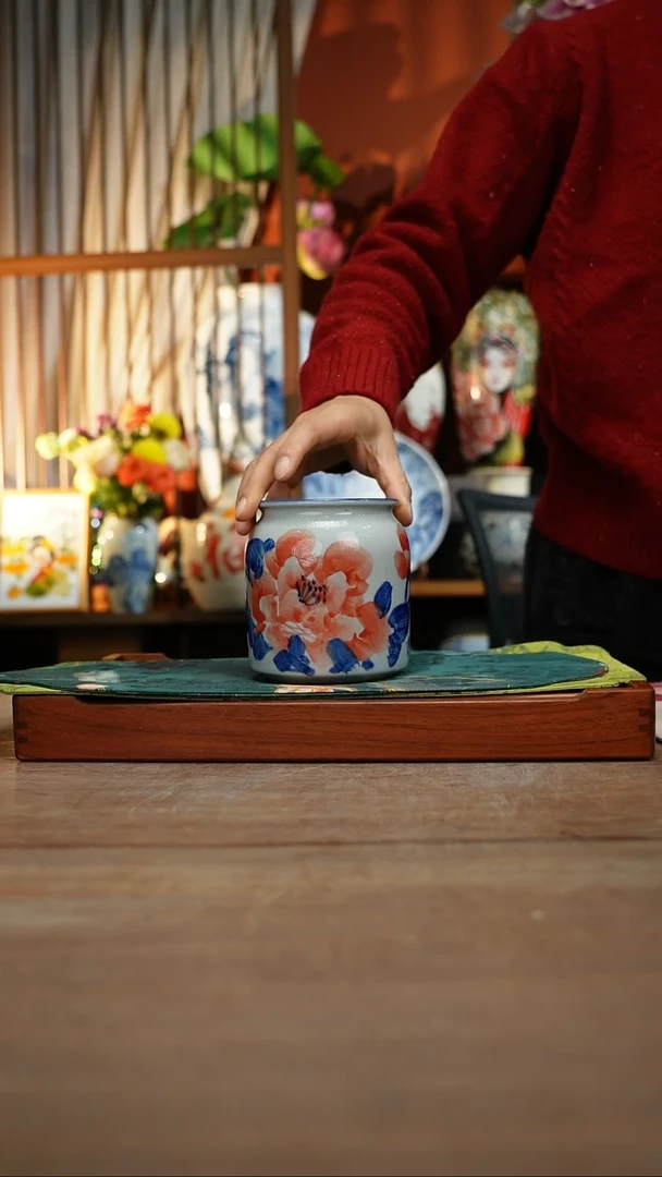 【简家甄选】景德镇设计师釉下手绘陶瓷