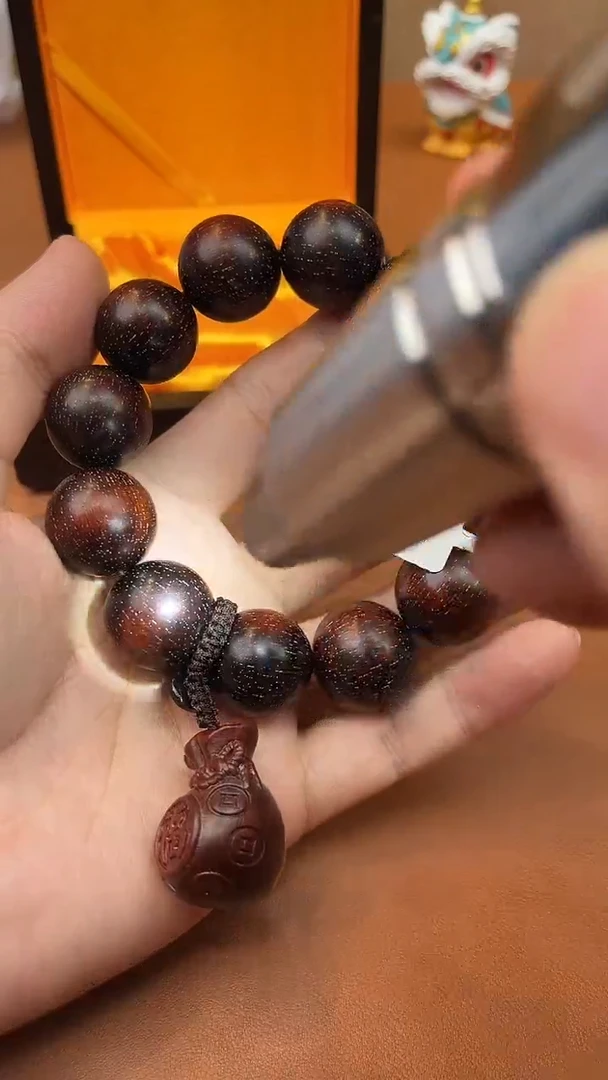 檀香紫檀（小叶紫檀）无事牌直播间随机手串一串a117