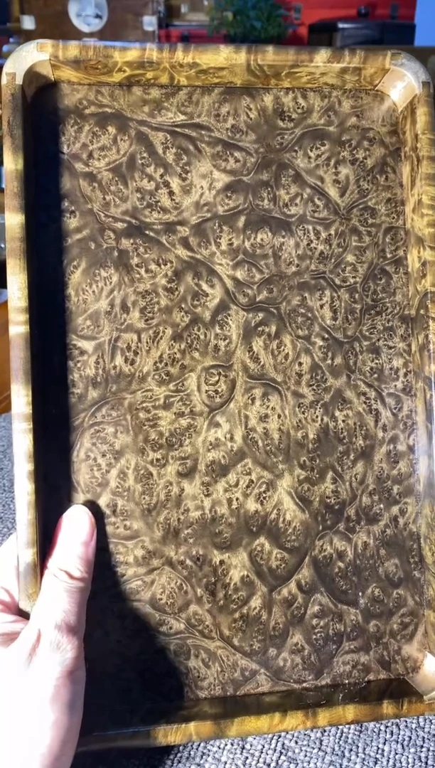 【闪购商品】金丝楠木艺阴沉文承盘F29