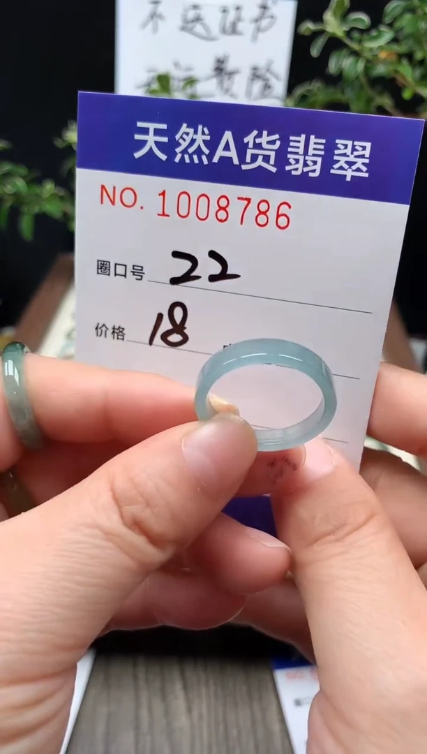 未镶嵌戒指翡翠22#