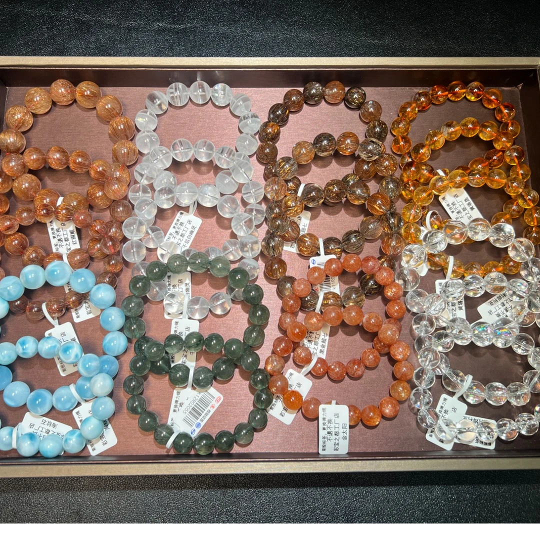 （一号链接）天然水晶手串源头工厂严选直播间 请移步至直播间看货