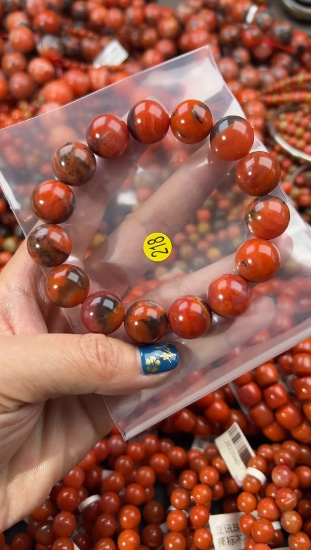 未镶嵌手串南红玛瑙14+