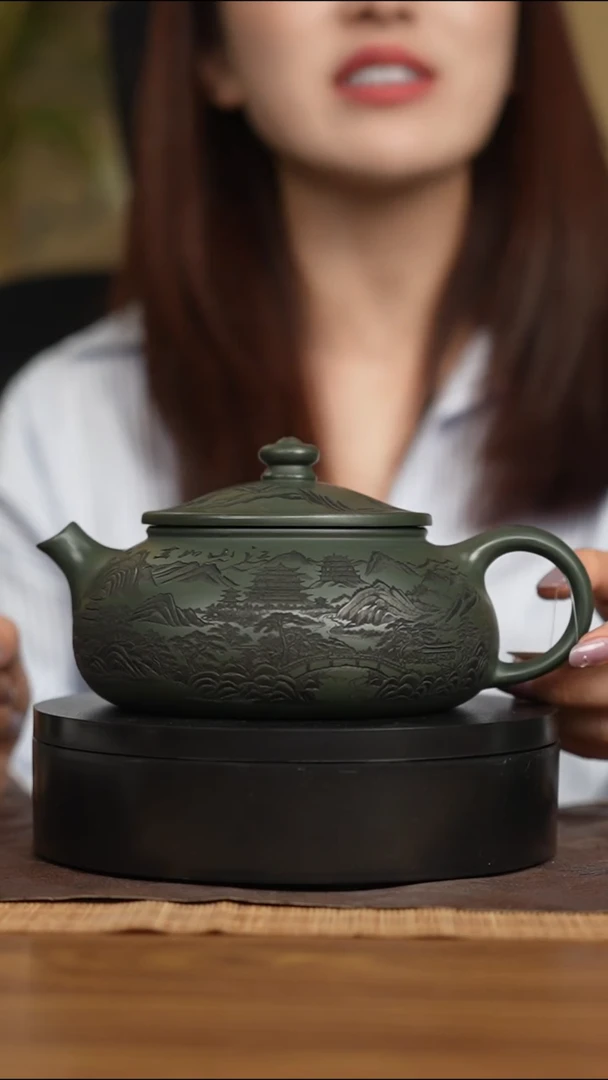 茶壶紫砂宜兴原矿 手工 紫砂壶容量680CC