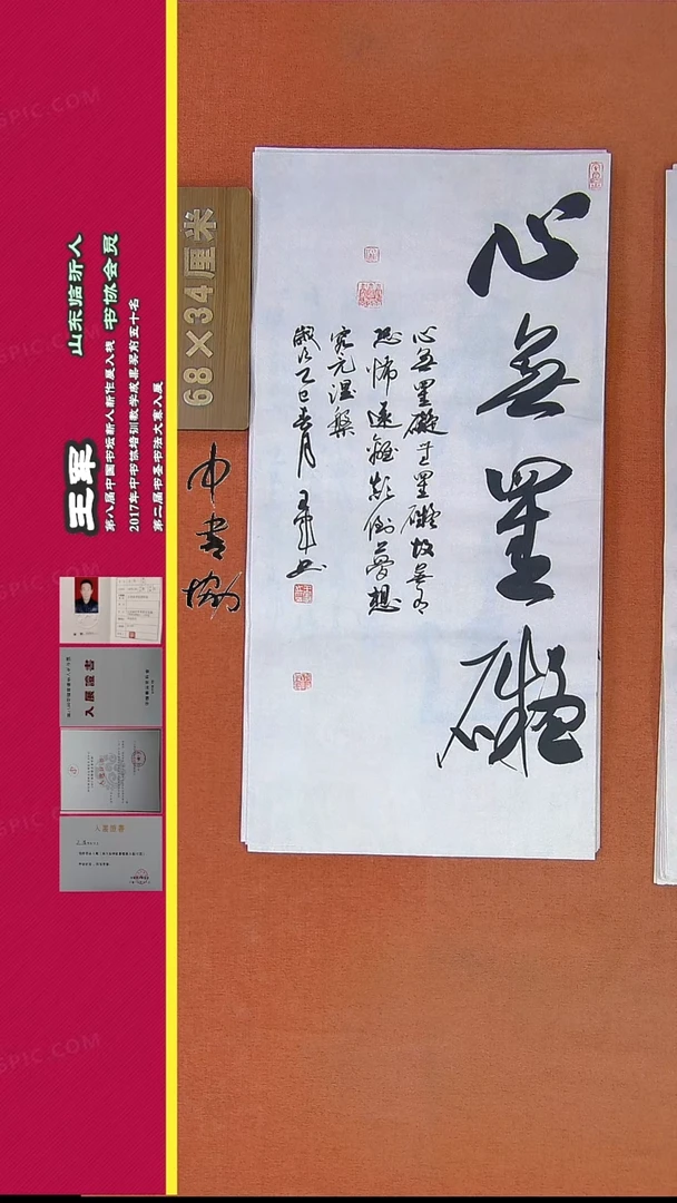 【闪购商品】书法365王军书法精品作品