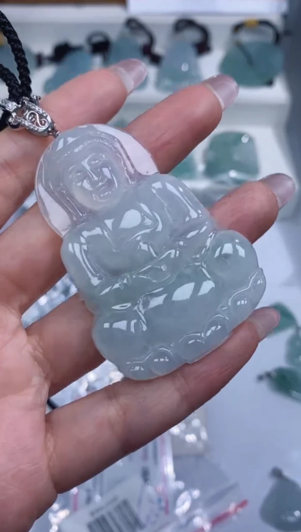 颈饰银S925镶嵌翡翠吊坠