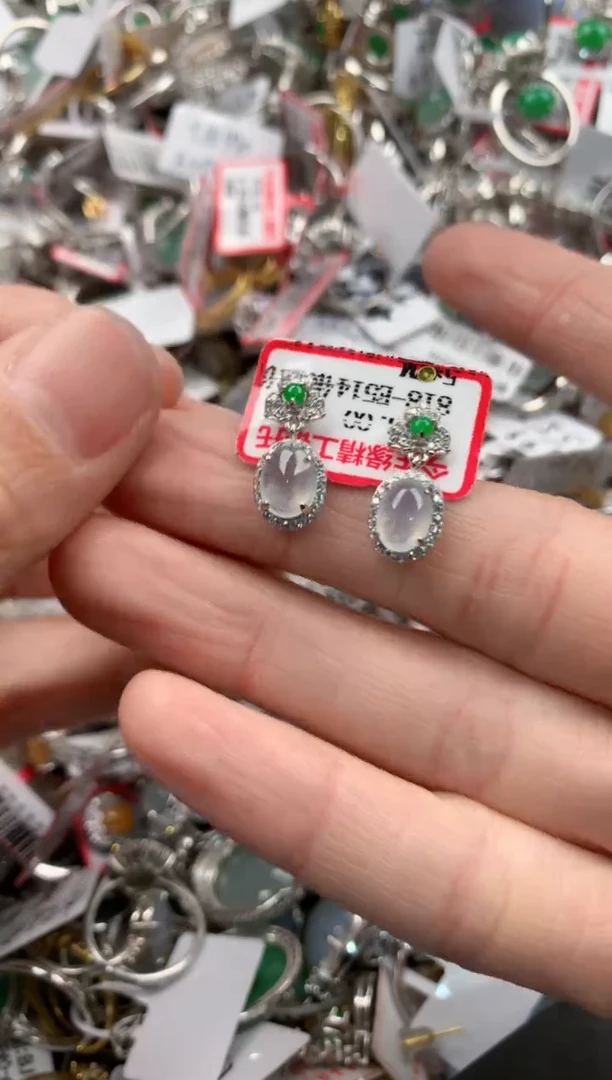 银S925镶嵌戒指翡翠888   2