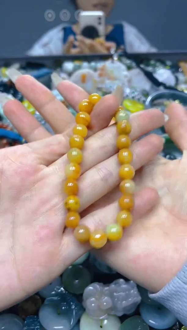 颈饰未镶嵌翡翠8MM/ L /翡翠A货，一件也是批发价