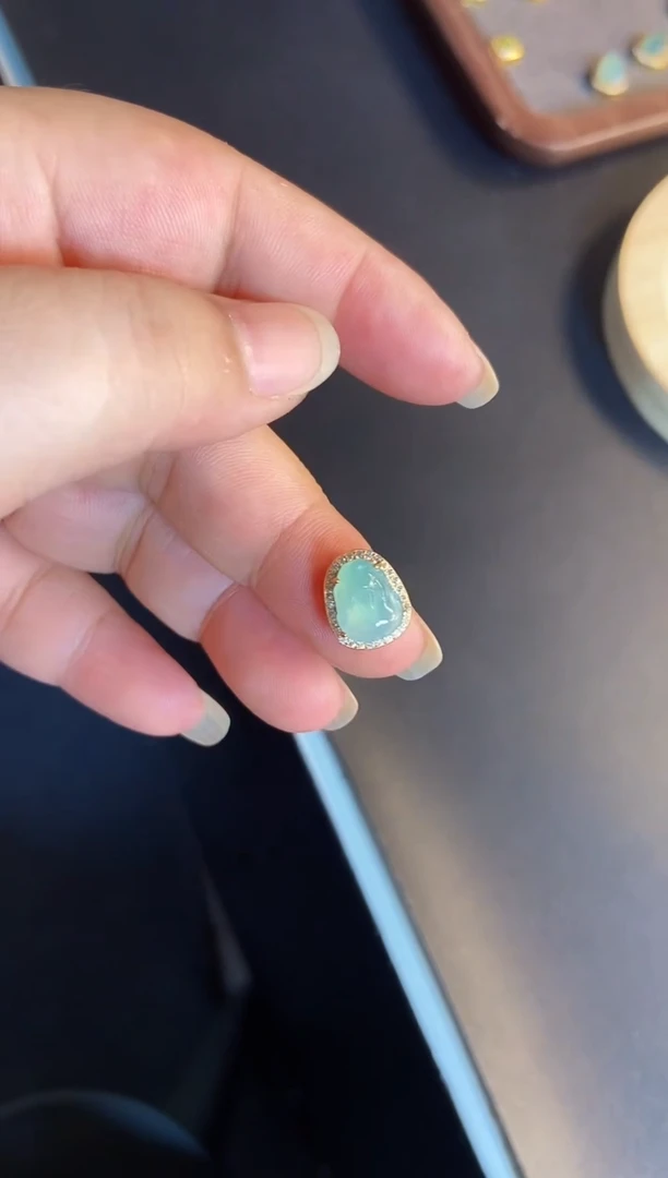 吊坠(不含链)银S925镶嵌翡翠1