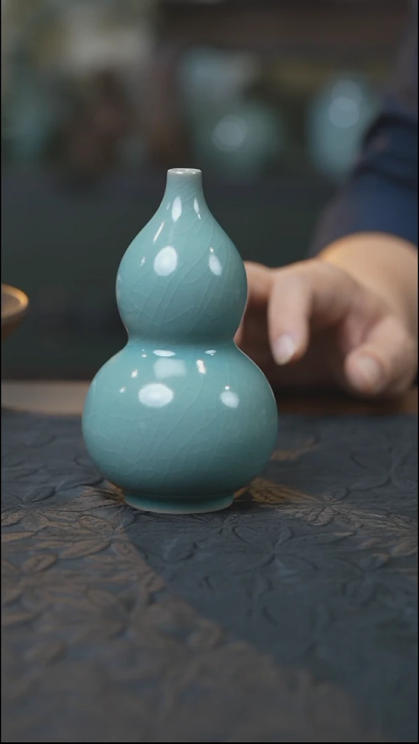 汝瓷 （拾汝）（天青）葫芦