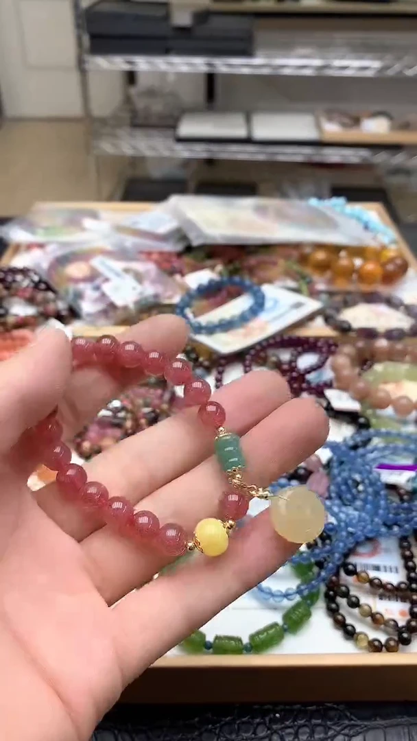 【闪购商品】石英质玉手链未镶嵌手链38