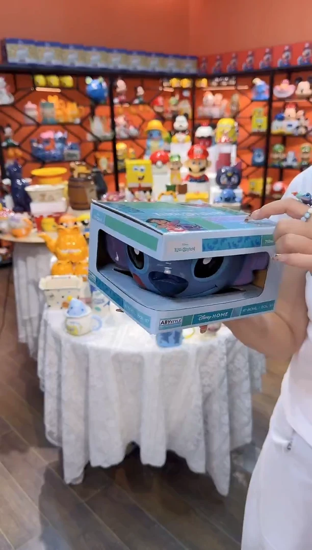 瓷片@@史迪奇水果沙拉碗（礼盒）