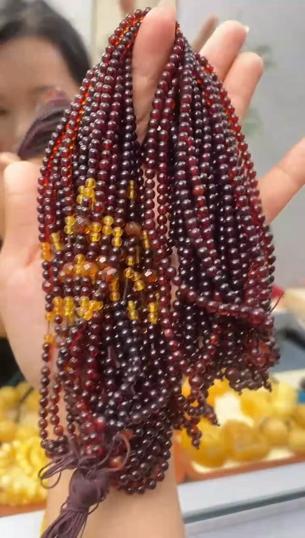 【闪购商品】琥珀裸石未镶嵌天然琥珀蜜蜡配链多样性发一