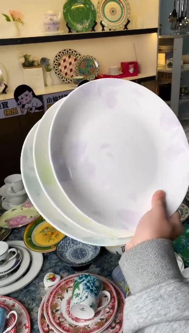 【闪购商品】瓷片CC110陶瓷没有完美无瑕陶瓷3个9寸