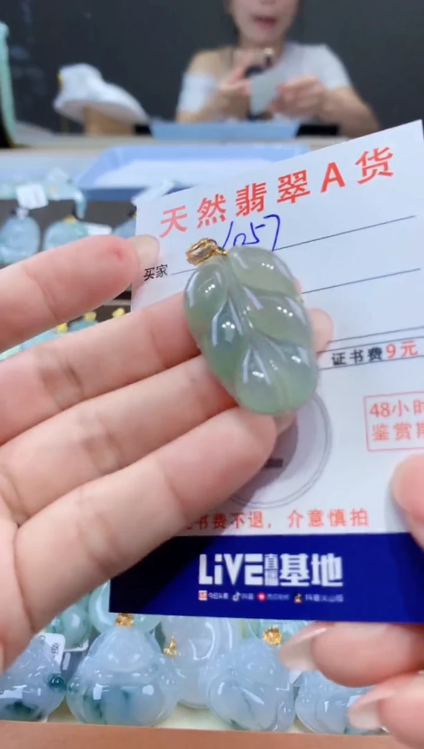 颈饰未镶嵌翡翠天然翡翠A货挂件