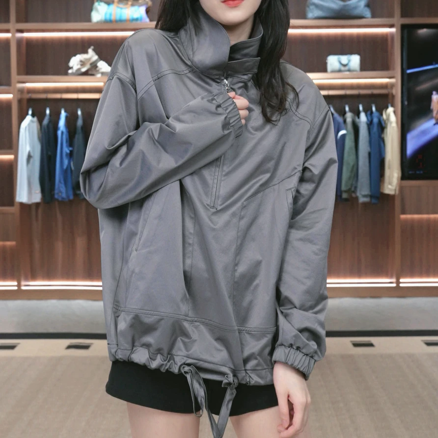 【绘尚D33Y黛仪3148】美式秋冬休闲百搭情侣款个性夹克W253148